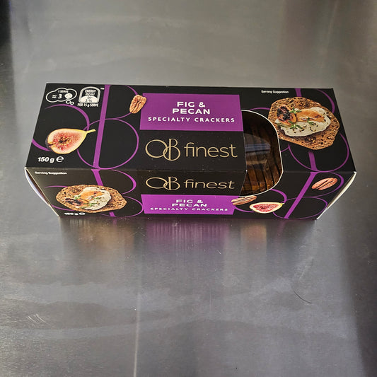 OB Finest Specialty Crackers, Fig and Pecan