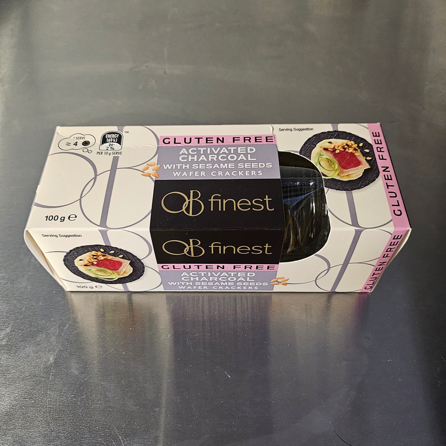 OB Finest Wafers, Gluten-free, Charcoal and Sesame (Gluten Free)